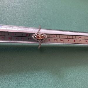 Fragrant Jewels Peach and Silver NWOT Ring Size 9